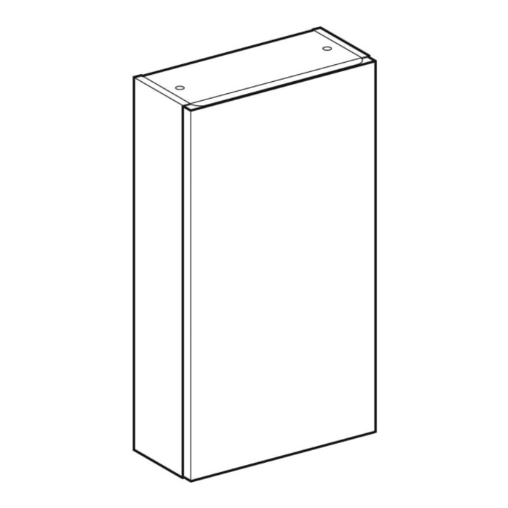 Geberit Armoire murale Renova Plan 39x70x17,3 cm, 1 porte, noyer, finition structurée