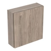 Geberit Armoire suspendue 45x46,7x15 cm, carrée, 1 porte, noyer/struc. mélaminé