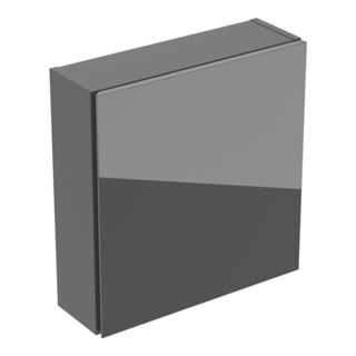 Geberit Armoire suspendue Acanto carrée, 1 porte, L. 45 cm, la. ma / la. gl