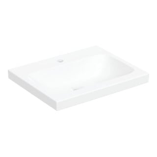 Geberit Aufsatzwaschtisch iCon 60x48cm, HL mi, o Ü, f Arb.Pl., w K-Tect