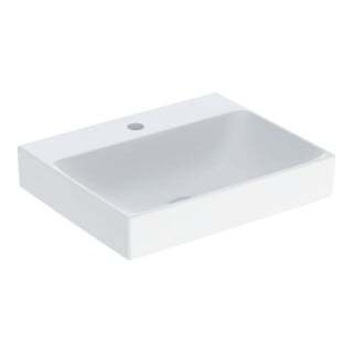 Geberit Aufsatzwaschtisch One 50x40cm, o. ÜL, we. K-Tect, Hahnl. mit.