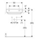Geberit Aufsatzwaschtisch One 50x41cm, HL mi, o Ü, w K-Tect/Bl we. gl