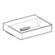 Geberit Aufsatzwaschtisch One 50x41cm, o HL + ÜL, we. K-Tect/Bl we. gl