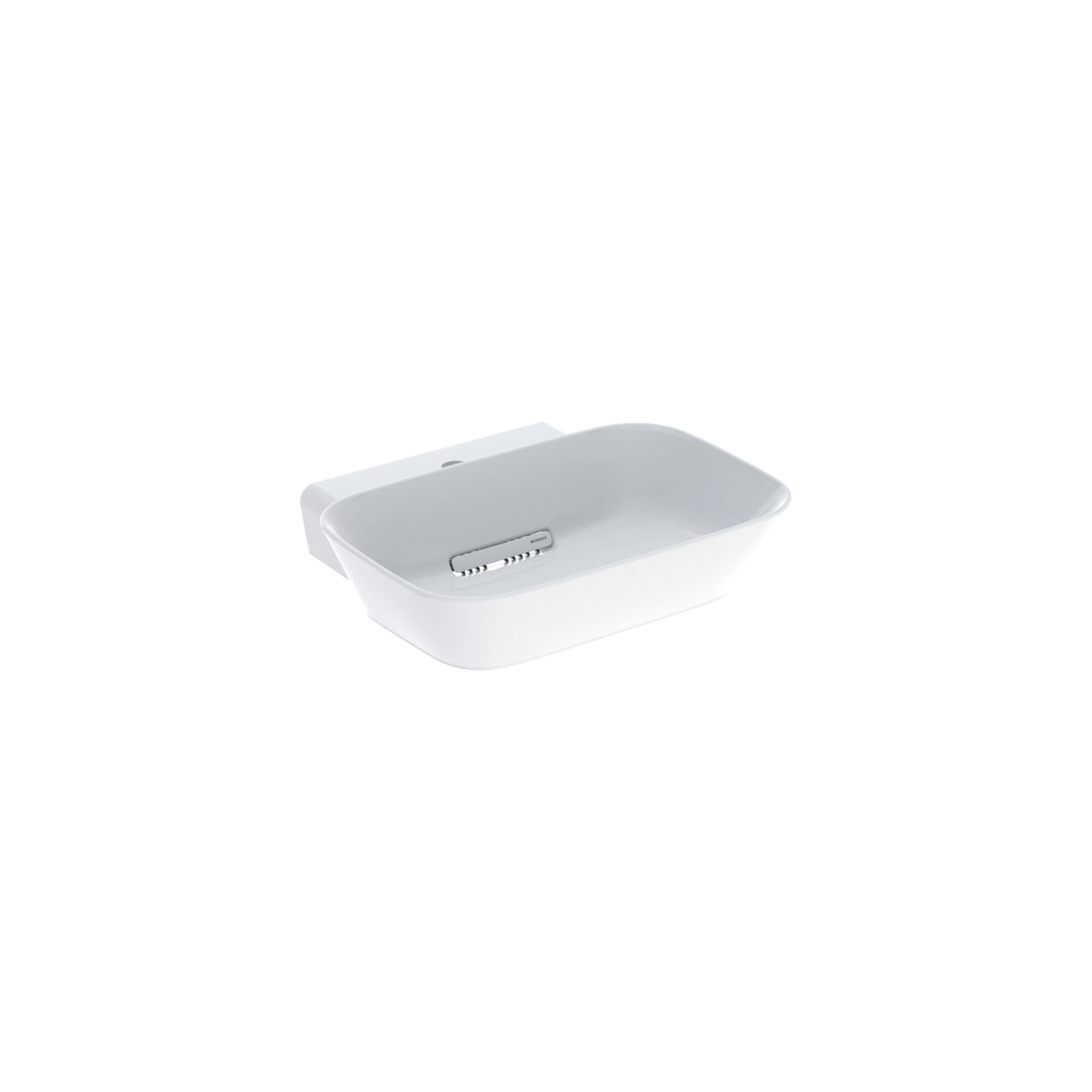 Geberit Aufsatzwaschtisch One 50x42,5cm, Schale, HL mi, o Ü, w K-Tec/B