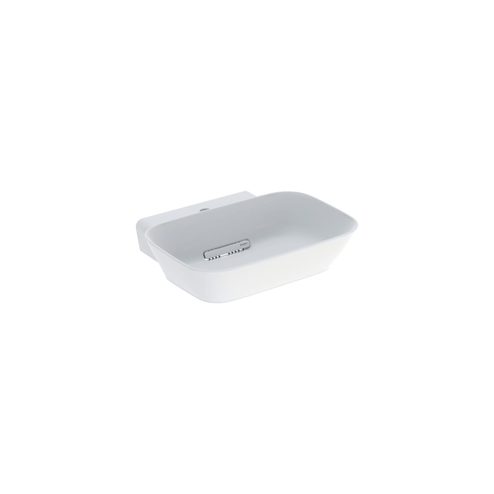Geberit Aufsatzwaschtisch One 50x42,5cm, Schale, HL mi, o Ü, w ma/Bl h