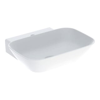 Geberit Aufsatzwaschtisch One 50x42,5cm, Schale, o Ü, w K-T., HL mit.