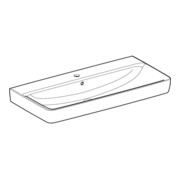 Geberit Aufsatzwaschtisch Renova Plan 100x48cm, Hahnl. mit., m ÜL, we. K-Tect-2