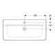 Geberit Aufsatzwaschtisch Renova Plan 100x48cm, Hahnl. mit., m ÜL, we. K-Tect