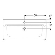 Geberit Aufsatzwaschtisch Renova Plan 100x48cm, Hahnl. mit., m ÜL, we. K-Tect-4