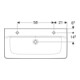 Geberit Aufsatzwaschtisch Renova Plan 100x48cm, HL re + li, m ÜL, we. K-Tect-4