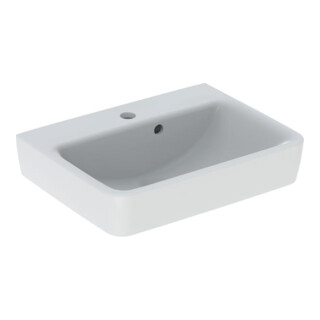 Geberit Aufsatzwaschtisch Renova Plan 50x38cm, Hahnl. mit., m ÜL, we. KeraTect