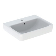 Geberit Aufsatzwaschtisch Renova Plan 55x44cm, Hahnl. mit., mit Überlauf, weiß