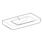 Geberit Aufsatzwaschtisch Renova Plan 90x48cm, HL mi, m Ü, Abl, we. K-Tect-2
