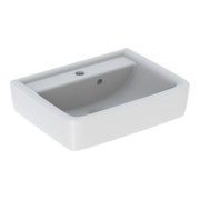 Geberit Aufsatzwaschtisch RENOVA PLAN mit Hahnloch, mit Überlauf 500 x 380 mm weiß-2
