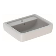 Geberit Aufsatzwaschtisch RENOVA PLAN mit Hahnloch, mit Überlauf 600 x 480 mm weiß-1