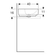 Geberit Aufsatzwaschtisch VariForm 50x40cm, m HLB, o Ü, ellipt., we. K-Tect-2