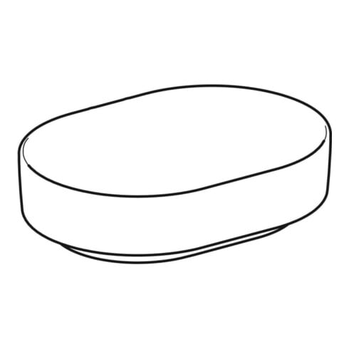 Geberit Aufsatzwaschtisch VariForm 55x40cm, o. Hahnl., o. ÜL, ellipt., weiß