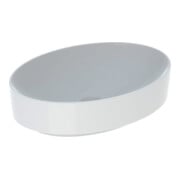 Geberit Aufsatzwaschtisch VariForm 55x40cm, o. Hahnl., o. ÜL, oval, weiß