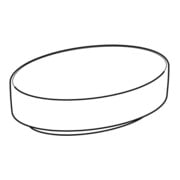 Geberit Aufsatzwaschtisch VariForm 55x40cm, o. Hahnl., o. ÜL, oval, weiß-5
