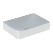 Geberit Aufsatzwaschtisch VariForm 55x40cm, o. Hahnl., o. ÜL, recht., weiß