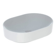 Geberit Aufsatzwaschtisch VariForm 55x40cm, o HL, o ÜL, ellipt., we. K-Tect