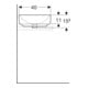 Geberit Aufsatzwaschtisch VariForm 55x40cm, o HL, o. ÜL, ov., we. K-Tect-2