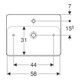 Geberit Aufsatzwaschtisch VariForm 60x45cm, m HLB, o ÜL, recht., we. K-Tect-5