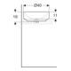Geberit Aufsatzwaschtisch VariForm d 40cm, o. Hahnl., o. ÜL, rd, we. K-Tect-5