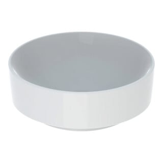 Geberit Aufsatzwaschtisch VariForm d 40cm, o. Hahnl., o. ÜL, rund, weiß