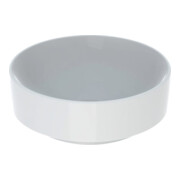 Geberit Aufsatzwaschtisch VariForm d 40cm, o. Hahnl., o. ÜL, rund, weiß