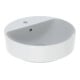 Geberit Aufsatzwaschtisch VariForm d 45cm, m Hahnloch, m ÜL, rd, we. K-Tect-1