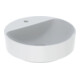 Geberit Aufsatzwaschtisch VariForm d 45cm, m HLB, o. ÜL, rd, we. K-Tect-1