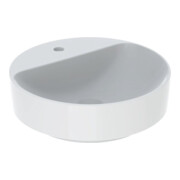 Geberit Aufsatzwaschtisch VariForm d 45cm, m HLB, o. ÜL, rd, we. K-Tect