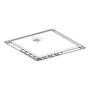 Geberit Bac à douche Olona blanc/mat, carré, 80x80x4 cm-5