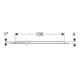 Geberit Bac à douche rectangulaire Olona blanc/mat, 100x80x4 cm