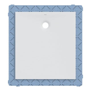 Geberit Bac à douche rectangulaire Olona blanc/mat, 100x90x4 cm