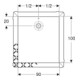 Geberit Bac à douche rectangulaire Olona blanc/mat, 100x90x4 cm