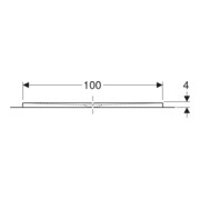 Geberit Bac à douche rectangulaire Olona blanc/mat, 140x100x4 cm-4