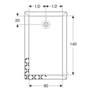 Geberit Bac à douche rectangulaire Olona blanc/mat, 140x80x4 cm-4