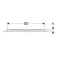 Geberit Bac à douche rectangulaire Olona blanc/mat, 140x80x4 cm