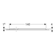 Geberit Bac à douche rectangulaire Olona blanc/mat, 140x90x4 cm-5