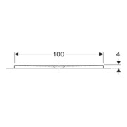 Geberit Bac à douche rectangulaire Olona blanc/mat, 160x100x4 cm-4