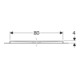 Geberit Bac à douche rectangulaire Olona blanc/mat, 160x80x4 cm