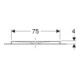 Geberit Bac à douche rectangulaire Olona blanc/mat, 90x75x4 cm