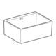 Geberit Bac multifonction Publica 50x39x20 cm, avec trop-plein, blanc