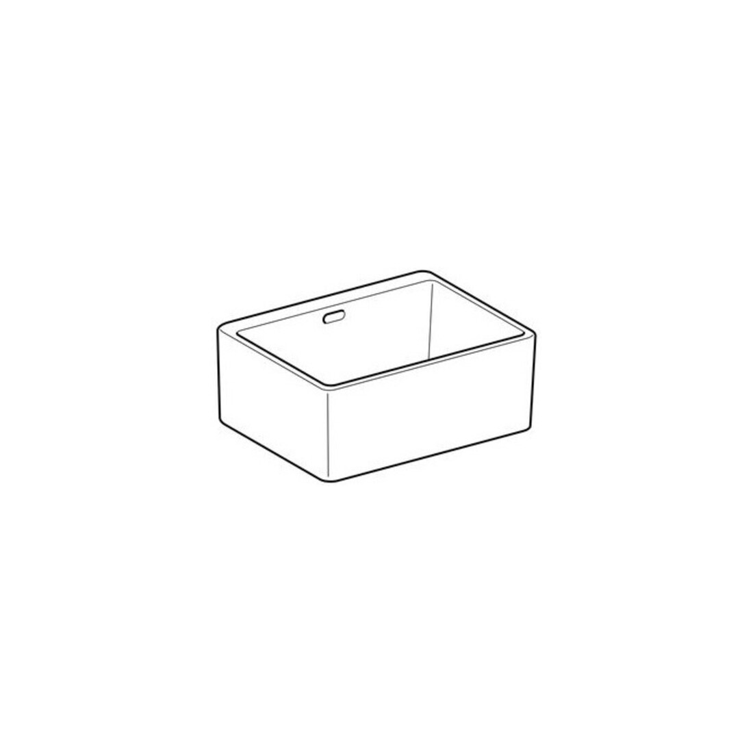 Geberit Bac multifonction Publica 50x39x20 cm, avec trop-plein, blanc