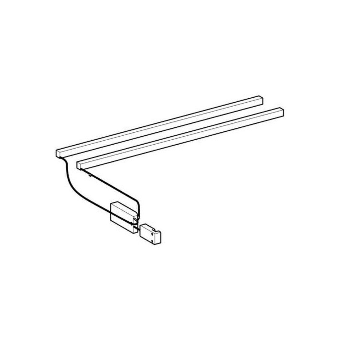 Geberit Bandeau lumineux LED 47 cm, 8 W, 896 lumens, 1 paire