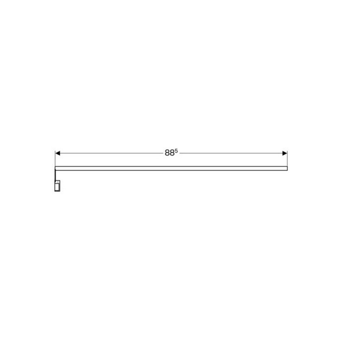 Geberit Bandeau lumineux LED 88,5 cm, max. 8 W, 898 lumens