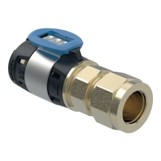 Geberit bergang FlowFit d= 16x12mm, mit Klemmringverschraubung