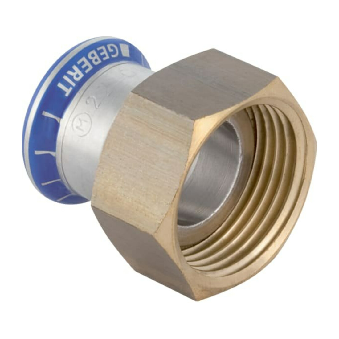 Geberit bergang Mapress d 15xRp 1/2, labs-f, m ÜM, Edelstahl